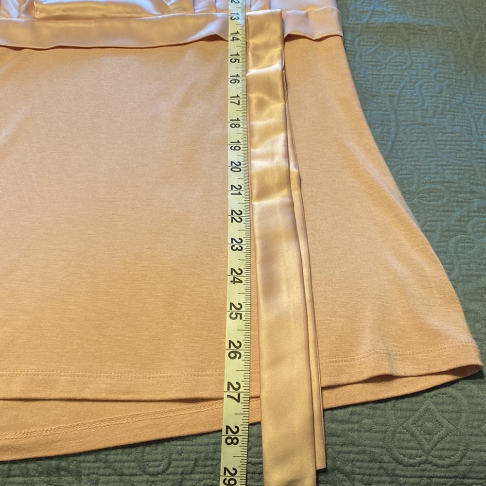 NWOT Inc dusty pink dressy rayon tee - Picture 4 of 5